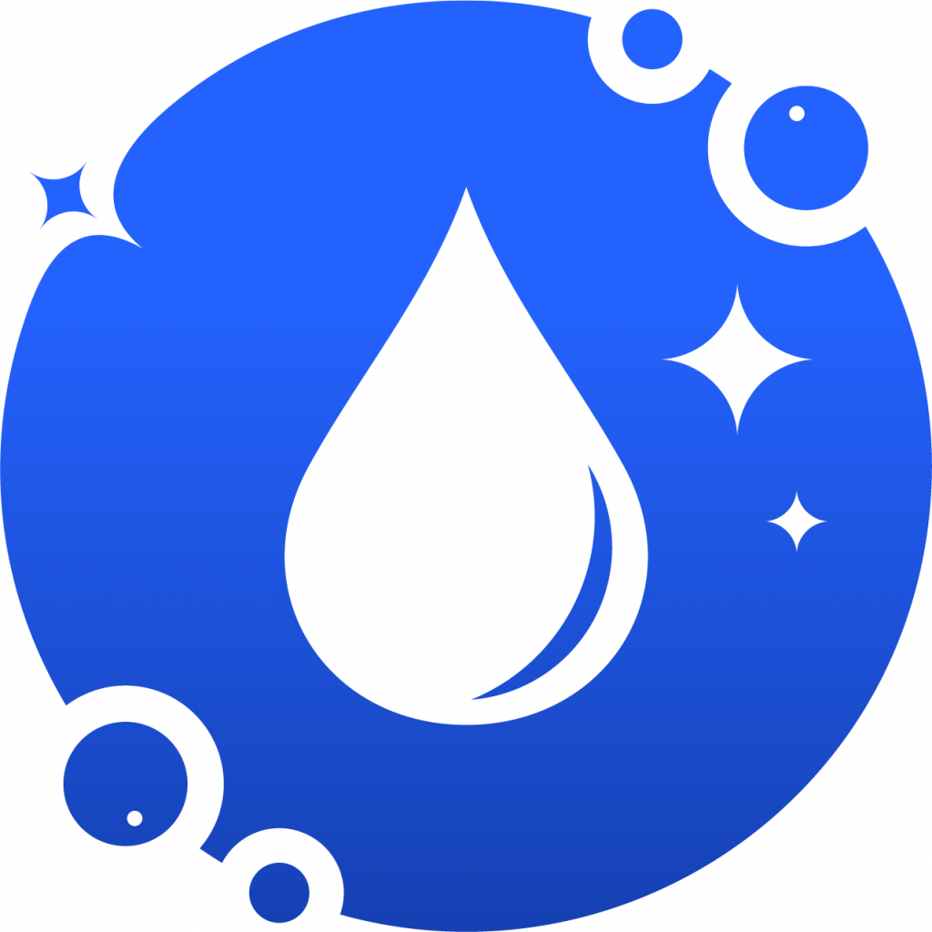 Go Clean Logo - Ein glänzender Tropfen